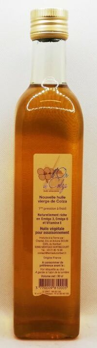 Nouvelle huile vierge de Colza 50cl